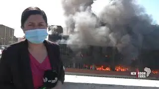 [DEVELOPING] Firefighters continue battling the blaze at a Durban factory