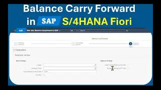 Перенос баланса в SAP S/4HANA Finance