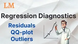 Regression Diagnostics (1/2) - Linear Models - Residuals, QQ-plot, Outliers