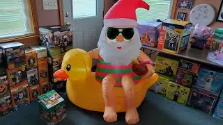 NEW FOR 2025 Gemmy Airblown Inflatable Christmas 4.5ft Santa And Duck