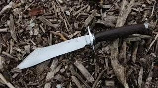 Knifemaking ~ Seax from an old lawnmower blade