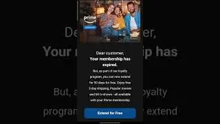 Amazon Prime Membership Has Expired Scam Be Careful