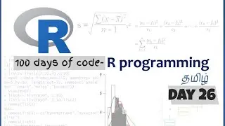 தமிழில் - 100 days of code - Learn R programming Day 26 in Tamil - Plot save to file
