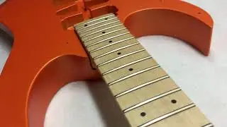 Left handed Ibanez Prestige in Satin Pearl Orange