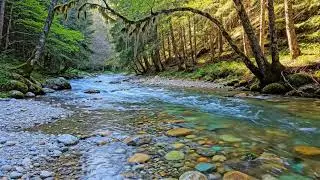 Relaxing Flowing Water Sounds | Peaceful Nature Ambience for Sleep & Meditation