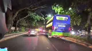 Bangalore night drive traffic ASMR | Overtaking