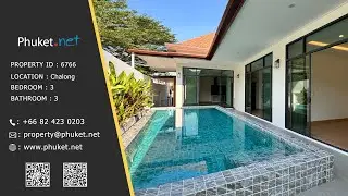 Villas For Sale: Contemporary Standalone Pool Villa in Chalong - Phuket.Net Real Estate