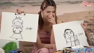 Freen teases becky’s drawing.. SO CUTE! 😁🧚🦋 #freenbecky #MyLIVEpartnerxFreenBecky