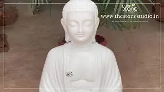 2 feet Marble Buddha statue , www.thestonestudio.in