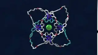 Fly-around video of the structure of a molecular knot with eight crossings
