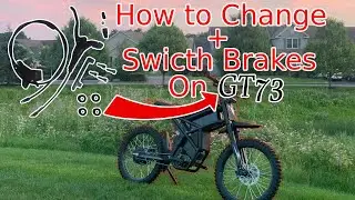 How to change your brake and swap your rear and front brake on your GT73!