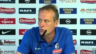 Christian Streich und Thomas Tuchel vor der Presse