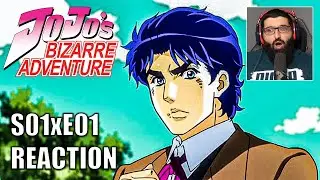 FIRST TIME Watching JoJo | JoJo's Bizarre Adventure REACTION | S01xE01