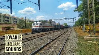Milky White BLW WAP7 from RPM | Lovable LHB track sounds by speeding Pallavan superfast express