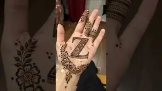 Beautiful Mahendi Designs alphabets #mehndi #newmahendi #henna #viral​ #shorts #alphabet