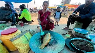 Whole Fish Fry at Namkum Adivasi Weekend Market | Ranchi Street Food