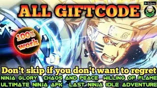 ALL GIFTCODE ACTIVE 100% WORTH IT CHAOS AND PEACE | NINJA GLORY