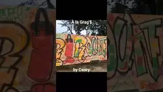 Graffiti &agrave; Mantes la Jolie quartier des &Eacute;crivains au Val Fourr&eacute;, By: CENRY #les_grags #graffiti