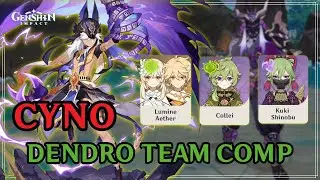 Cyno Dendro Team Comp - Dendro Travelers, Kuki Shinobu and Collei