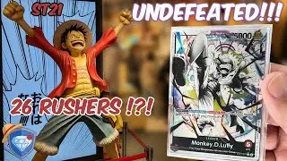 UNDEFEATED ST21 EX GEAR5 MONO RED MONKEY .D. LUFFY DECK PROFILE | One Piece Card Game