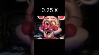FNaF 7: Ultimate Custom Night - Funtime Foxy Jumpscare 0.25x - 2x speed