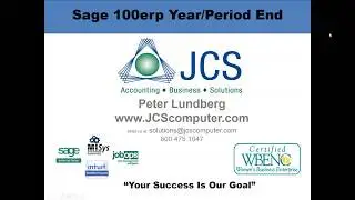 Sage 100 Year End And Month End Close Process - Steps to close the month. Tips and Tricks