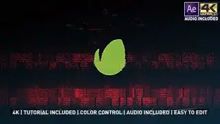 Glitch Grunge Logo Sting + Sound / After Effects Project / Buy now!
