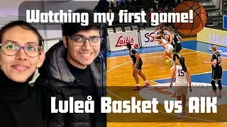 Watching my first basketball game in Sweden - Lule&aring; Basket vs AIK! #sports #basketball