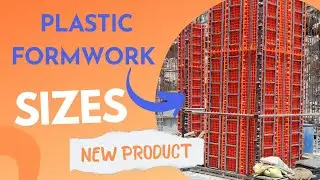 Plastic formwork Shuttering system -Panel sizes by Plastoform +91 829 77 999 00 #plasticformwork