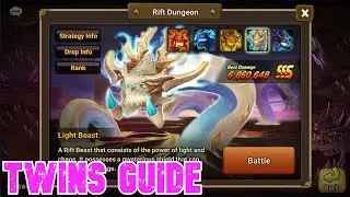 Light Rift Beast With Twins! Summoners War