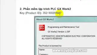Key c&aacute;c phần mềm MELSOFT Mitsubishi   GX Developer, GX Work, GT Designer, MT Developer ,