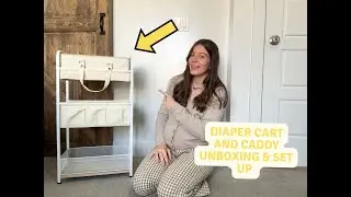 Diaper Cart & Caddy Unboxing + Setup | Is This Worth It for a Nursery? 👶🧺