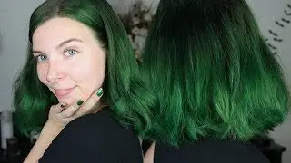 DARK GREEN HAIR Dunkelgr&uuml;ne Haare (auswaschbar ohne Sch&auml;den)