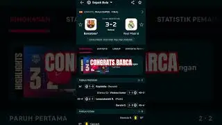 Highlight Barcelona VS Real Madrid Piala Super Spanyol #elclasico #laliga #barcelona #madridista