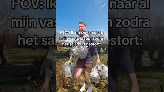 POV: Ik op weg naar al mijn vaste lasten nadat het salaris is gestort. Alles is op #kosten #inflatie