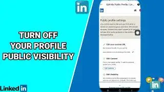How To Turn Off Your Profile Public Visibility On LinkedIn App