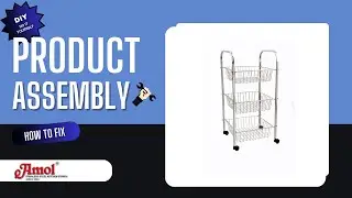 How to Assemble Amol&reg; Stainless Steel 3 Tier Kitchen Trolley | Vegetable & Grocery Rack with Wheels