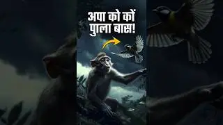 The Monkeys and The Birds 😍#cartoon #ai #story #shorts #animals #viral #hindikahanian