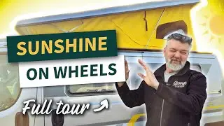Bright Yellow ☀️ Pop Top MWB Campervan Tour for a happy Orange Camper! 🧡
