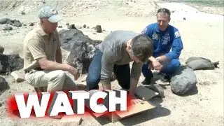 The Martian: Matt Damon Puts his Hands in Cement at Mars Training Area in CA | ScreenSlam