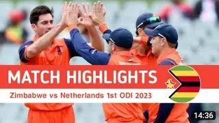 Zimbabwe vs Netherland 1st odi full highlights 2023