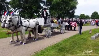 What a magnificent way to say goodbye - Caisson Hearse 4