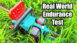 Ultimate Battery Chainsaw Durability Test: Endurance the Limits of a Single Charge!