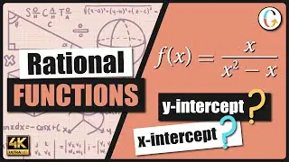 How to find the x-intercept and y-intercept of f(x) = x/(x^2 - x)