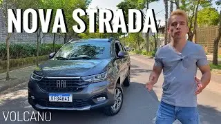 NOVA FIAT STRADA 2021: Teste completo da versão Volcano