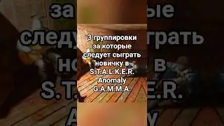 3 группировки, за которые стоит сыграть в anomaly GAMMA #stalker #anomaly #gamma #шутер #выживание