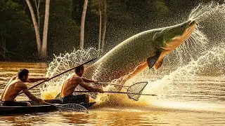 Giant Arapaima Fish Is Super Expensive But Brazilian Fishermen Turn It Into A Daily Dish