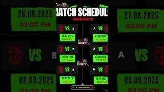 Stage 3 Match Schedule for Redhawks 🇧🇩 || Lidoma Endless Series | rhk tournament live