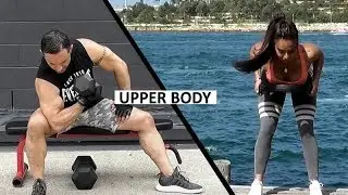 Upper Body Weights Training Full Workout - Dumbbell & Weight Plate Exercises