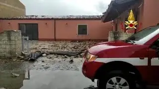 Maltempo, tromba d’aria a Modica: gli interventi dei vigili del fuoco